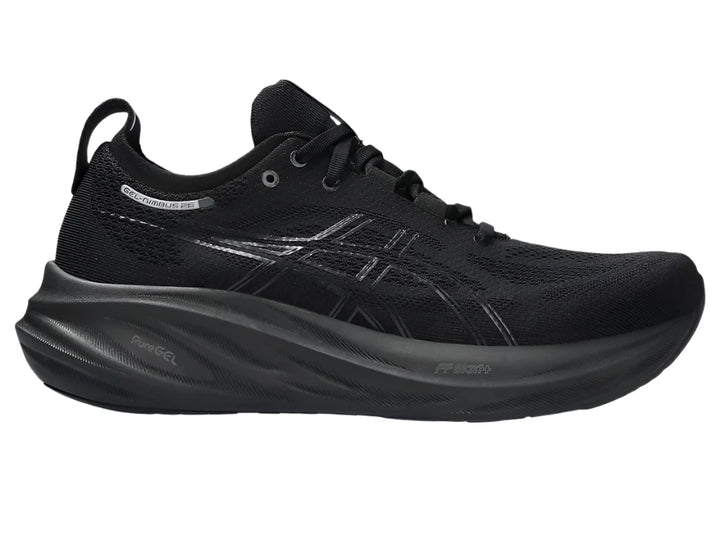 Asics Mens Gel Nimbus 26 - Black/Black - Neutral