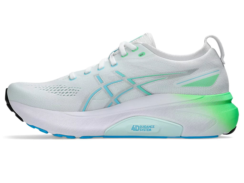 Asics Mens Gel Kayano 31 - White/Bright Cyan - Stability