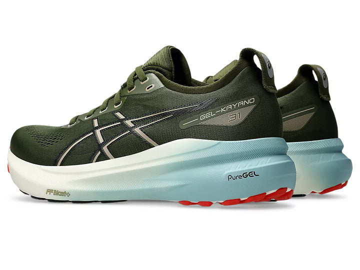 Asics Mens Gel Kayano 31 - Smog Green/Black - Stability