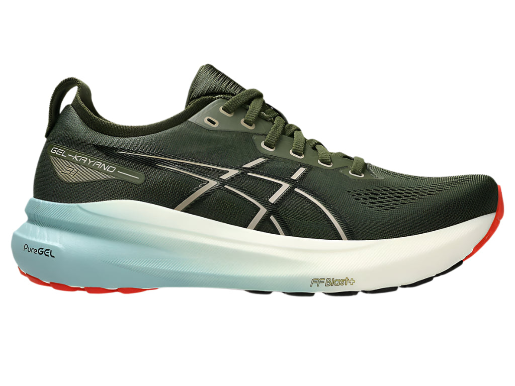 Asics Mens Gel Kayano 31 - Smog Green/Black - Stability