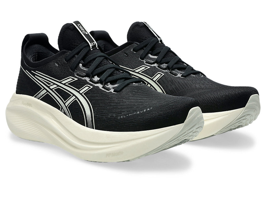 Asics Mens Gel Nimbus 27 - Black/Lake Grey - Neutral - SS25