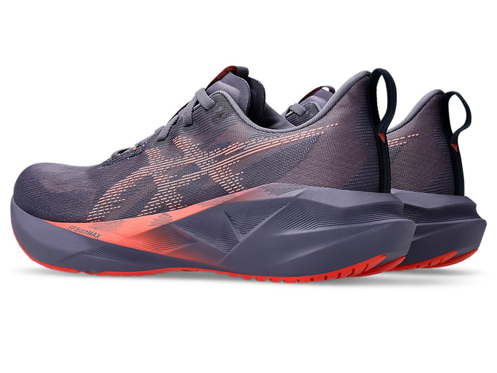 Asics Mens Novablast 5 - Greyish Purple/Coral Reef - Neutral - SS25