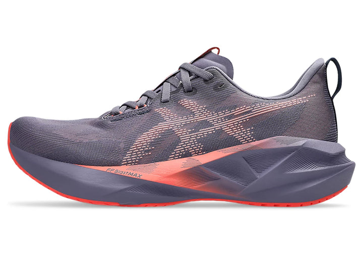 Asics Mens Novablast 5 - Greyish Purple/Coral Reef - Neutral - SS25