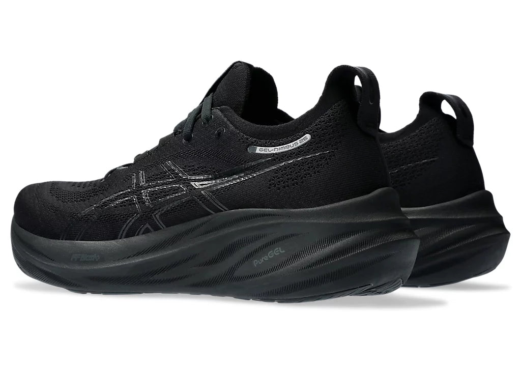 Asics Womens Gel Nimbus 26 - Black/Black - Neutral