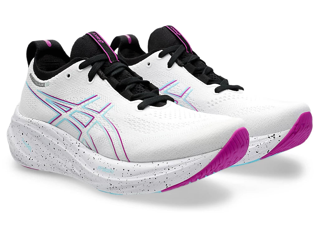 Asics Womens Gel Nimbus 26 - White/Soothing Sea - Neutral