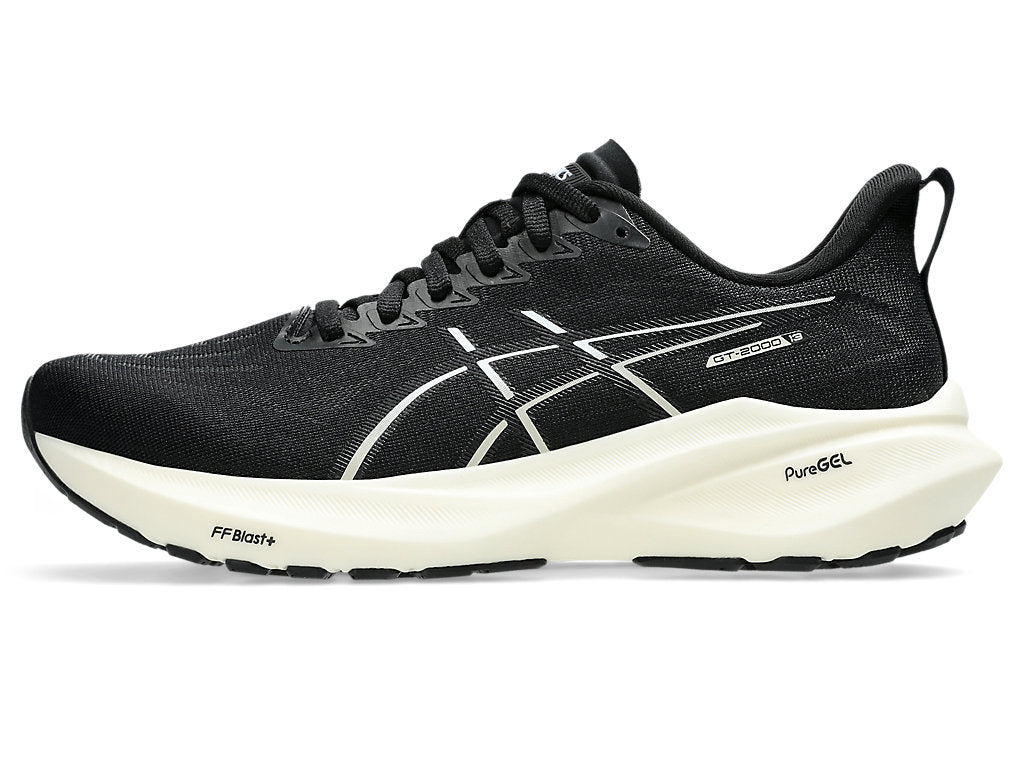 Asics Womens GT-2000 13 - Black/White - Stability - SS25