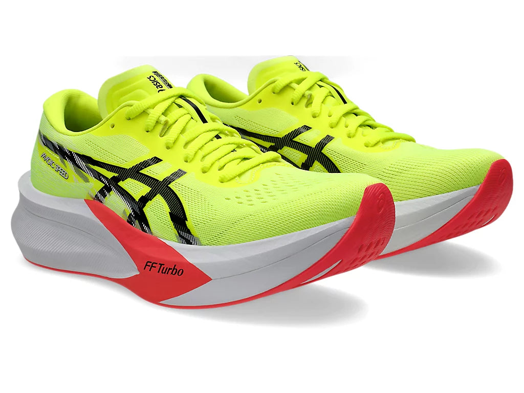 Asics Womens Magic Speed 4 - Safety Yellow/Black - Racing