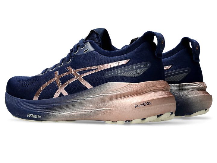 Asics Womens Gel Kayano 31 Platinum - Blue Expanse/Rose Gold - Stability