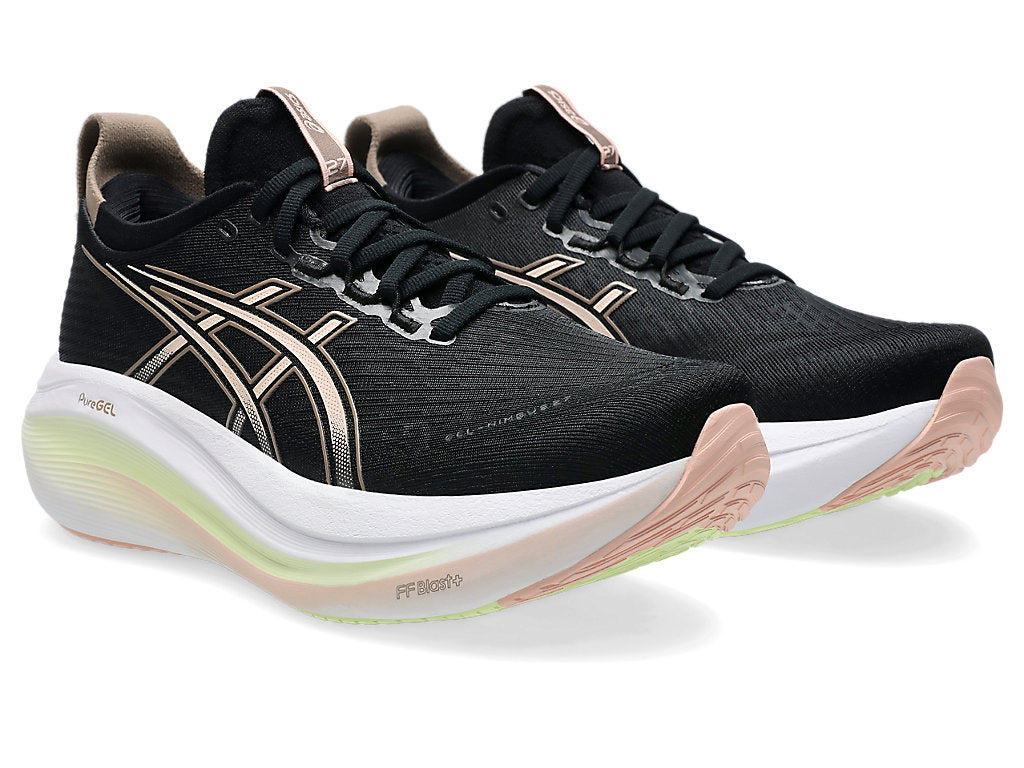 Asics Womens Gel Nimbus 27 - Black/Breeze - Neutral - SS25