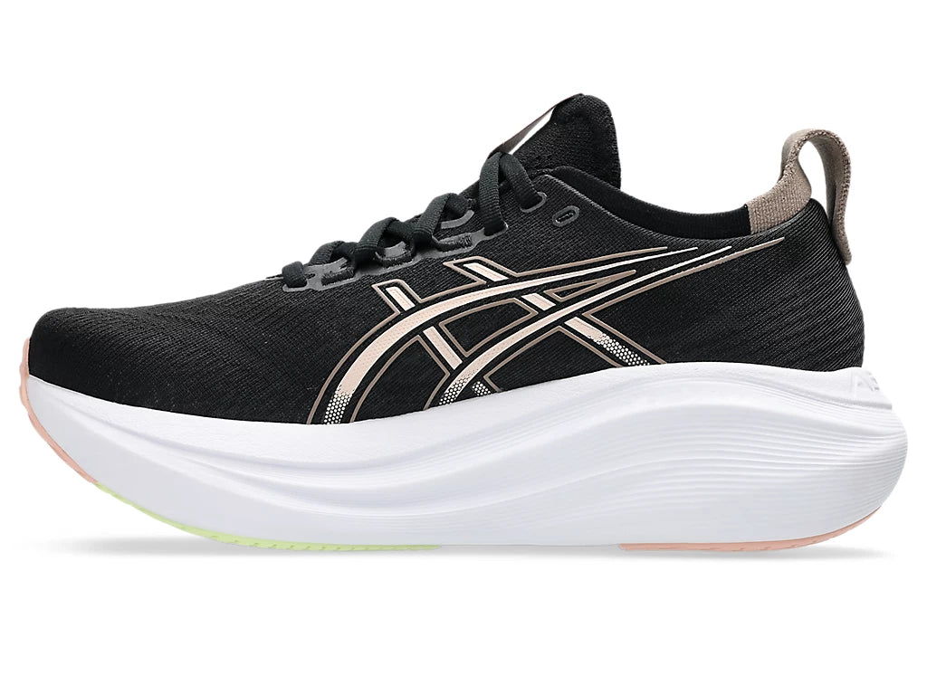 Asics Womens Gel Nimbus 27 - Black/Breeze - Neutral - SS25