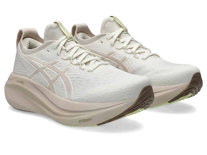 Asics Womens Gel Nimbus 27 - Cream/Mineral Beige - Neutral - SS25