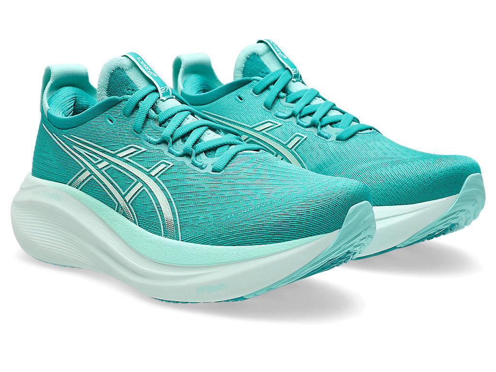 Asics Womens Gel Nimbus 27 - Wave Teal/Illuminate Mint - Neutral - SS25