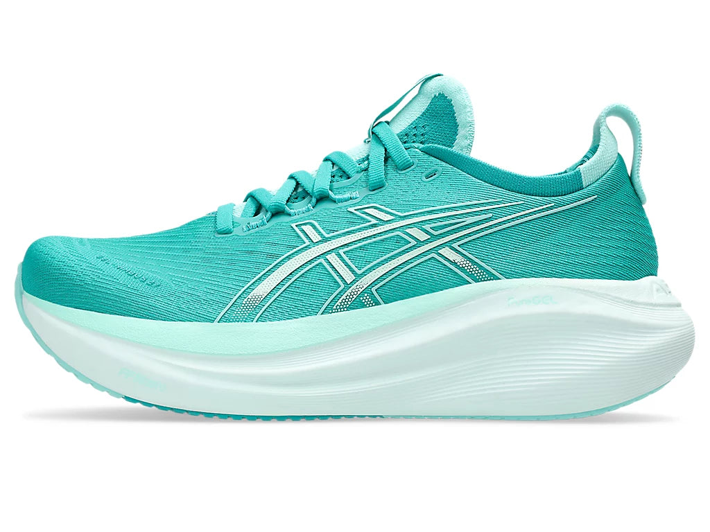 Asics Womens Gel Nimbus 27 - Wave Teal/Illuminate Mint - Neutral - SS25