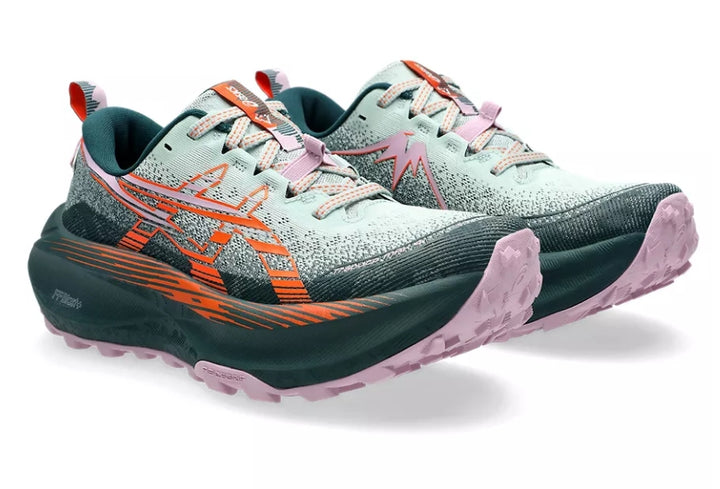 Asics Womens Trabuco Max 4 - Cold Moss/Nova Orange - Trail - SS25