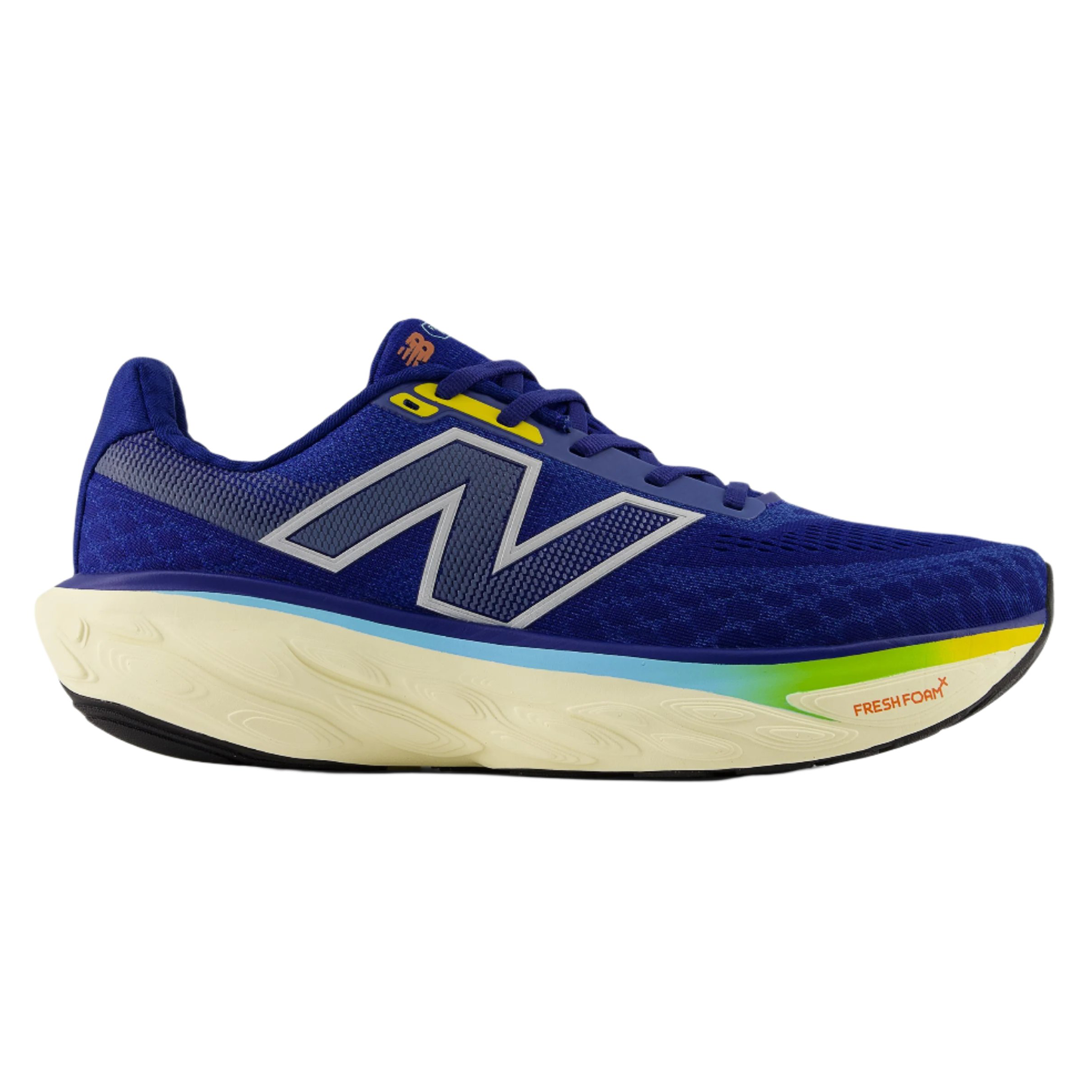 New Balance Mens 1080V14 Wide - 2E Width - Inkwell/Silver Metallic/Ginger Lemon - Neutral - SS25