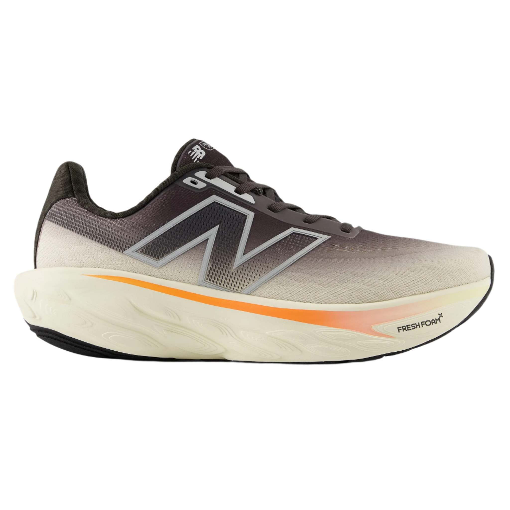 New Balance Mens 1080V14 Wide - 2E Width - Black Cement/Angora/Hot Mango - Neutral - SS25