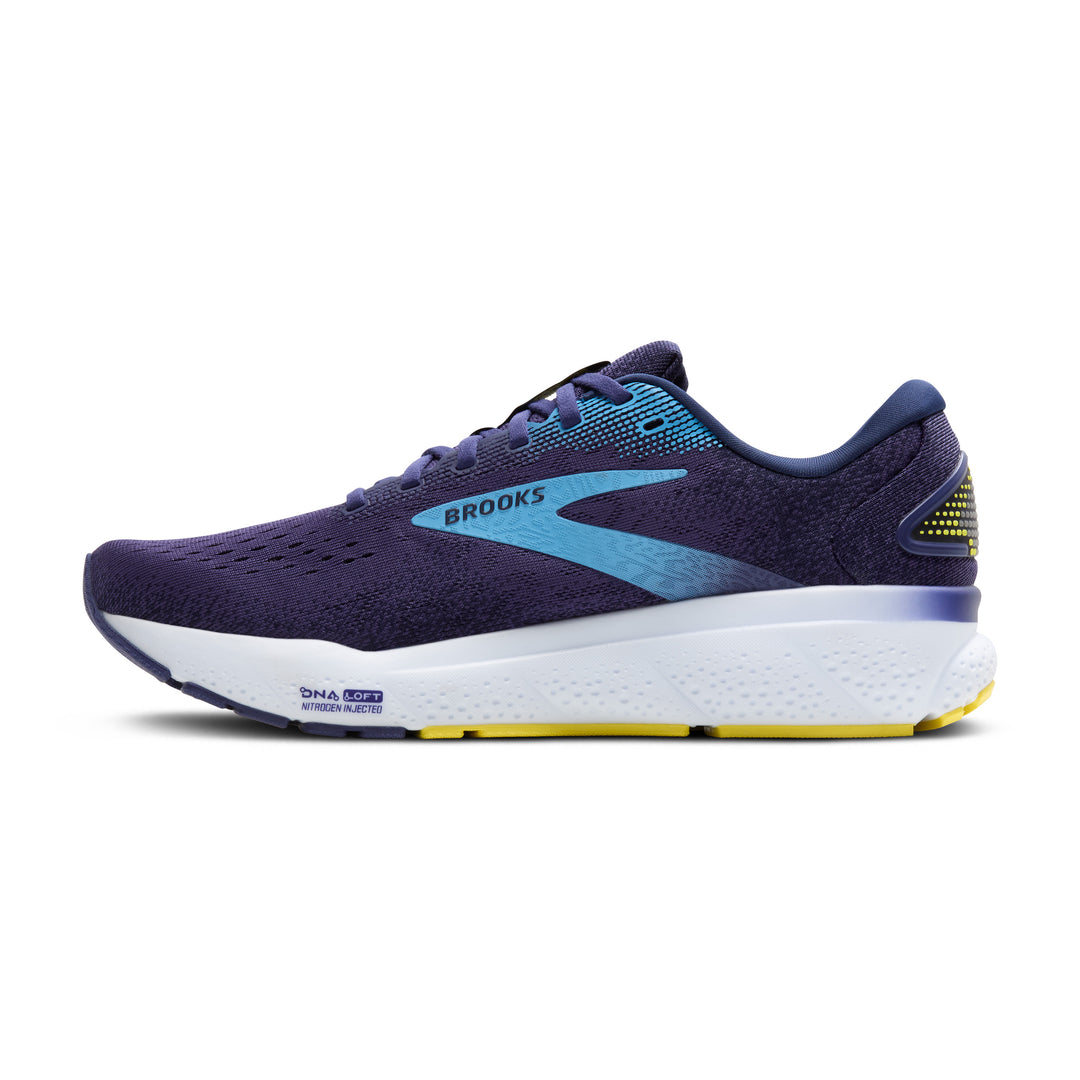 Brooks Mens Ghost 16 - Blue/Bonnie Blue/Yellow - Neutral - SS25