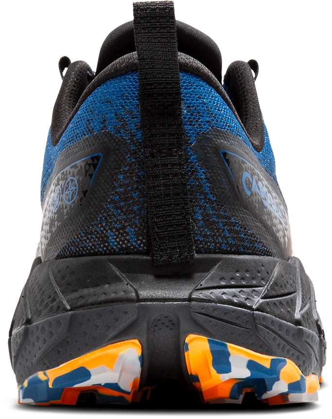 Brooks Mens Cascadia 18 - Blue Sapphire/Black/Orange - Trail