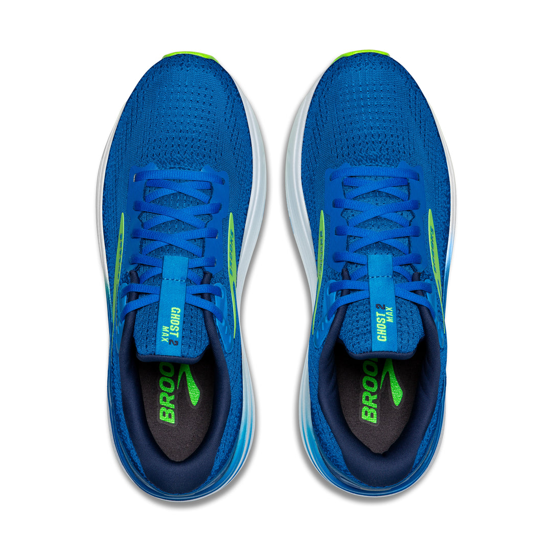 Brooks Mens Ghost Max 2 - Dutch Blue/Green Gecko/Peacoat - Neutral