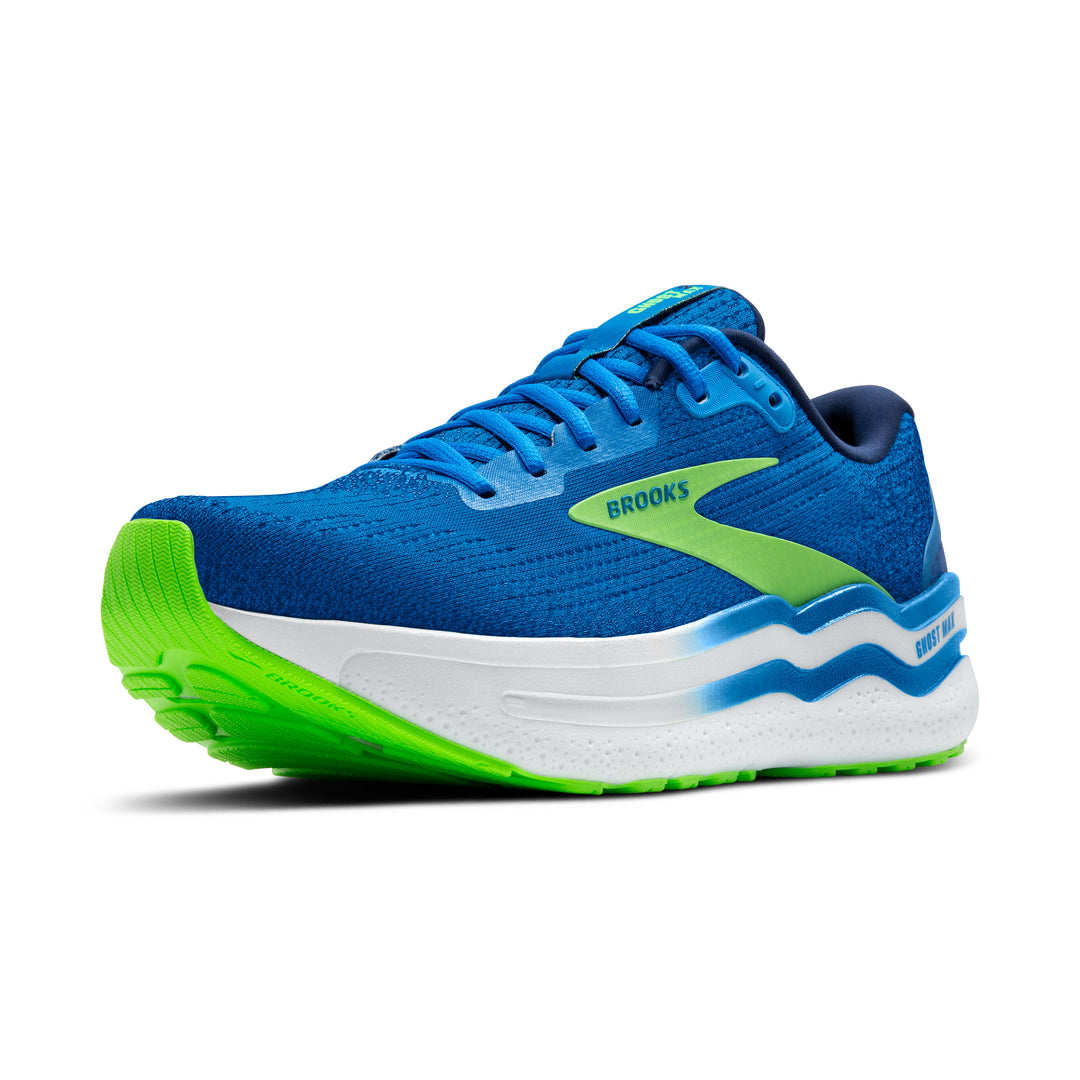 Brooks Mens Ghost Max 2 - Dutch Blue/Green Gecko/Peacoat - Neutral