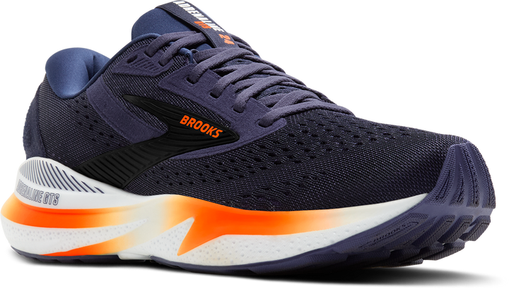 Brooks Mens Adrenaline GTS 24 - Peacoat/Orange/White - Stability - SS25