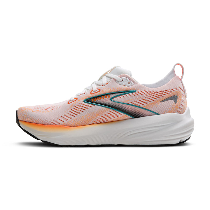 Brooks Mens Glycerin 22 - White/Orange/Green Blue Slate - Neutral - SS25