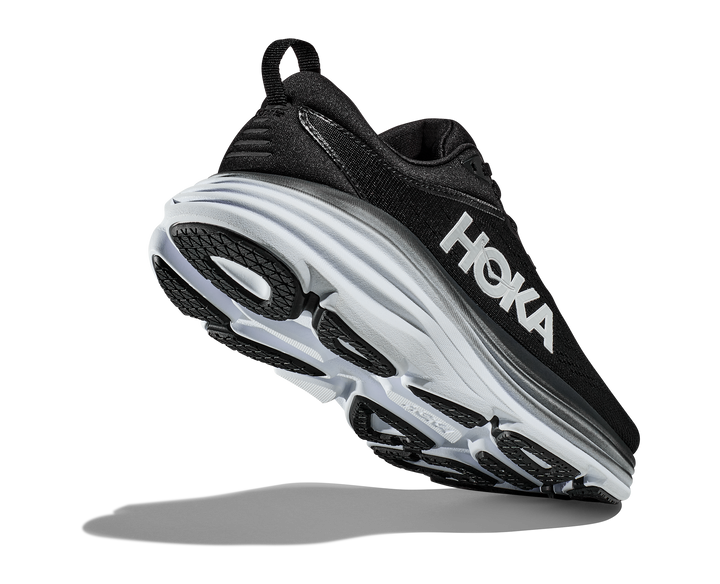 Hoka Mens Bondi 8 - Black/White - Neutral