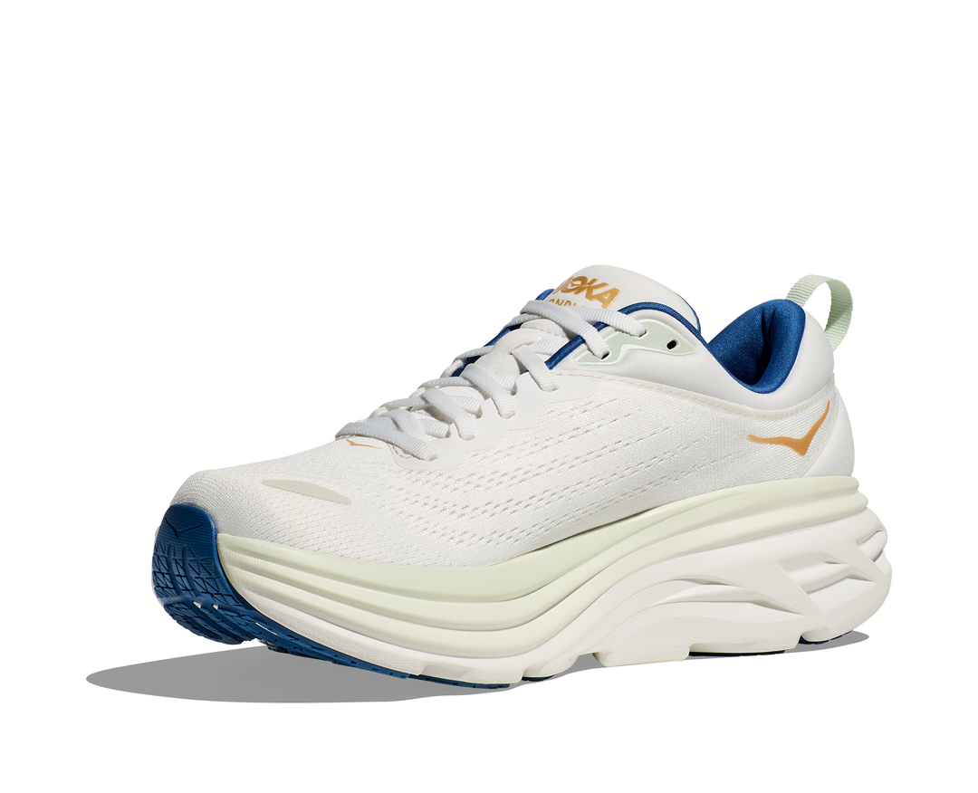 Hoka Mens Bondi 8 - Frost/Gold - Neutral