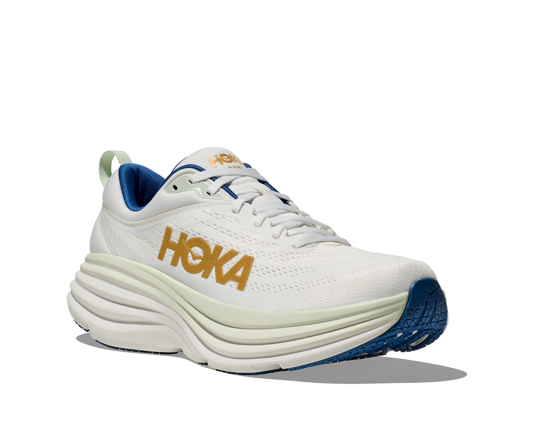 Hoka Mens Bondi 8 - Frost/Gold - Neutral