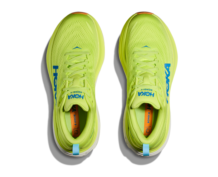 Hoka Mens Bondi 8 - Lettuce/Solar Flare - Neutral