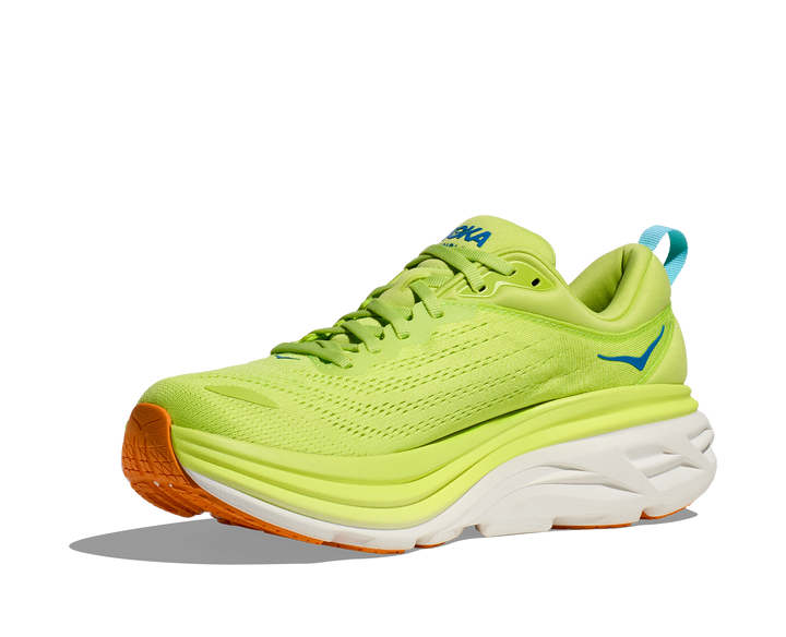 Hoka Mens Bondi 8 - Lettuce/Solar Flare - Neutral