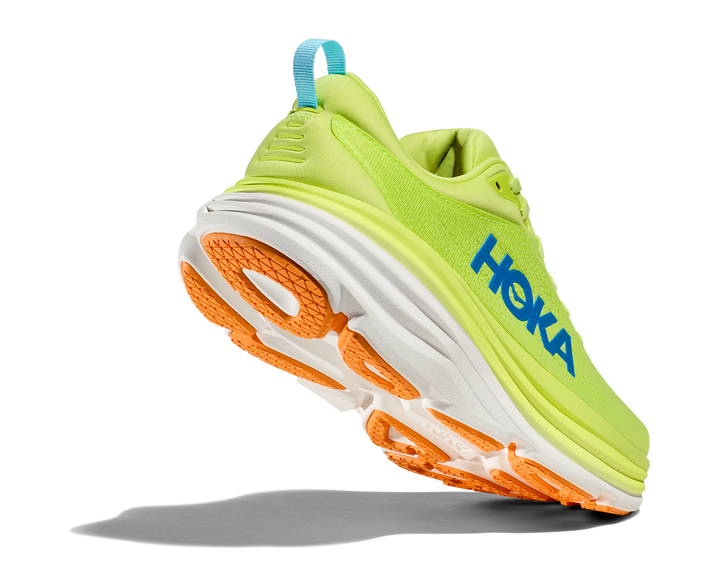 Hoka Mens Bondi 8 - Lettuce/Solar Flare - Neutral