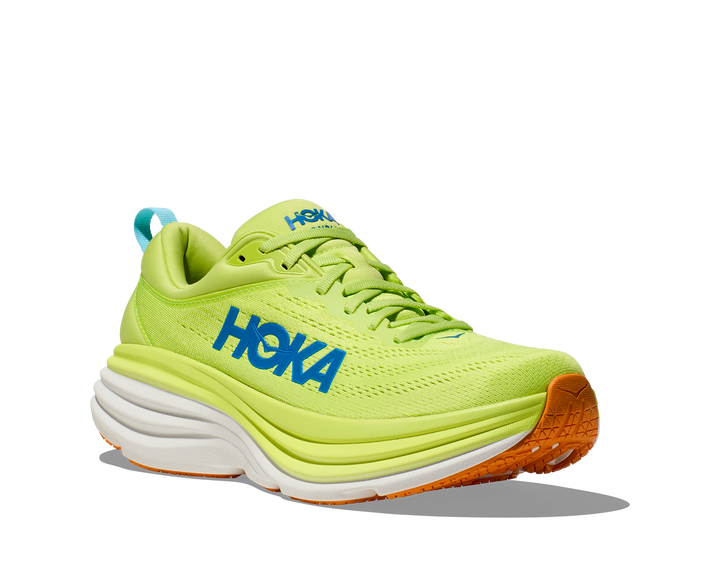 Hoka Mens Bondi 8 - Lettuce/Solar Flare - Neutral