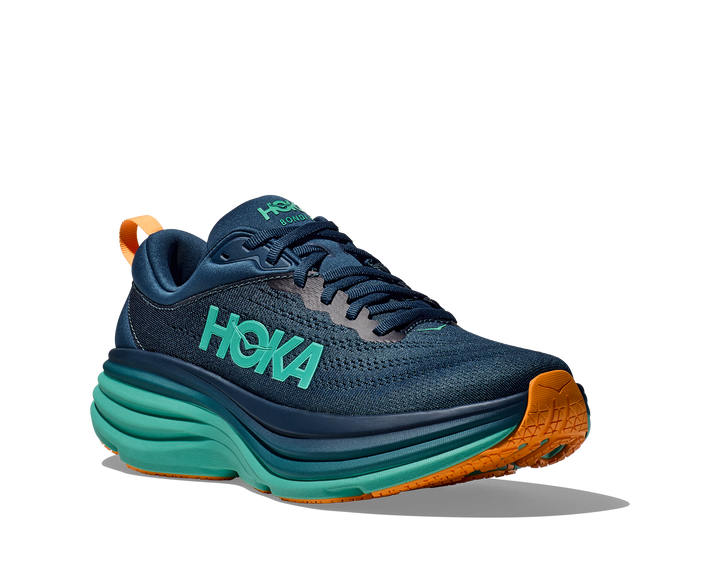 Hoka Mens Bondi 8 - Midnight/Shoreline - Neutral