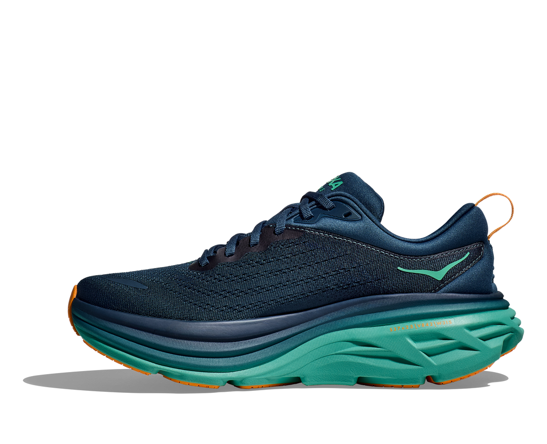 Hoka Mens Bondi 8 - Midnight/Shoreline - Neutral