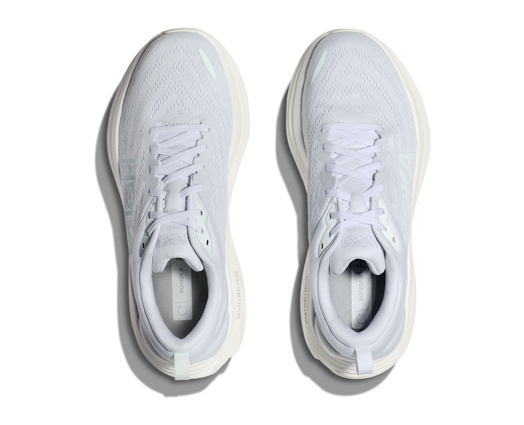 Hoka Mens Bondi 8 - White/White - Neutral