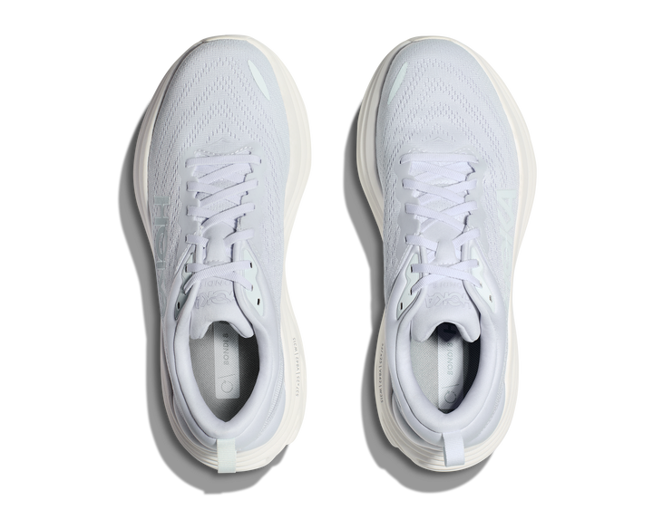 Hoka Mens Bondi 8 - White/White - Neutral