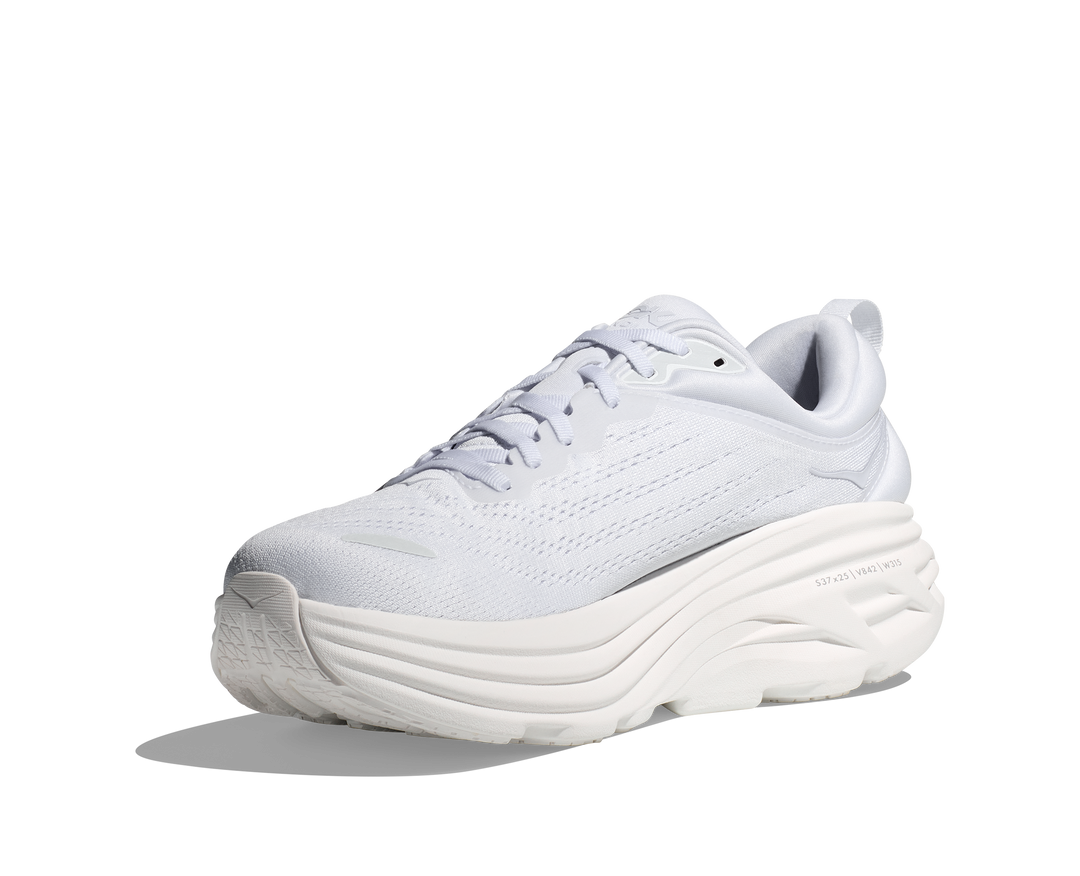 Hoka Mens Bondi 8 - White/White - Neutral