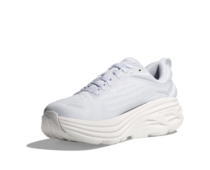 Hoka Mens Bondi 8 - White/White - Neutral