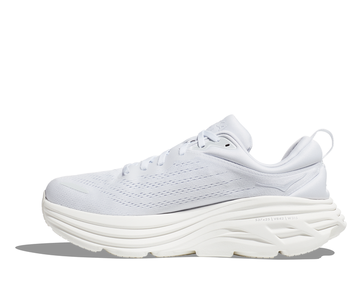 Hoka Mens Bondi 8 - White/White - Neutral