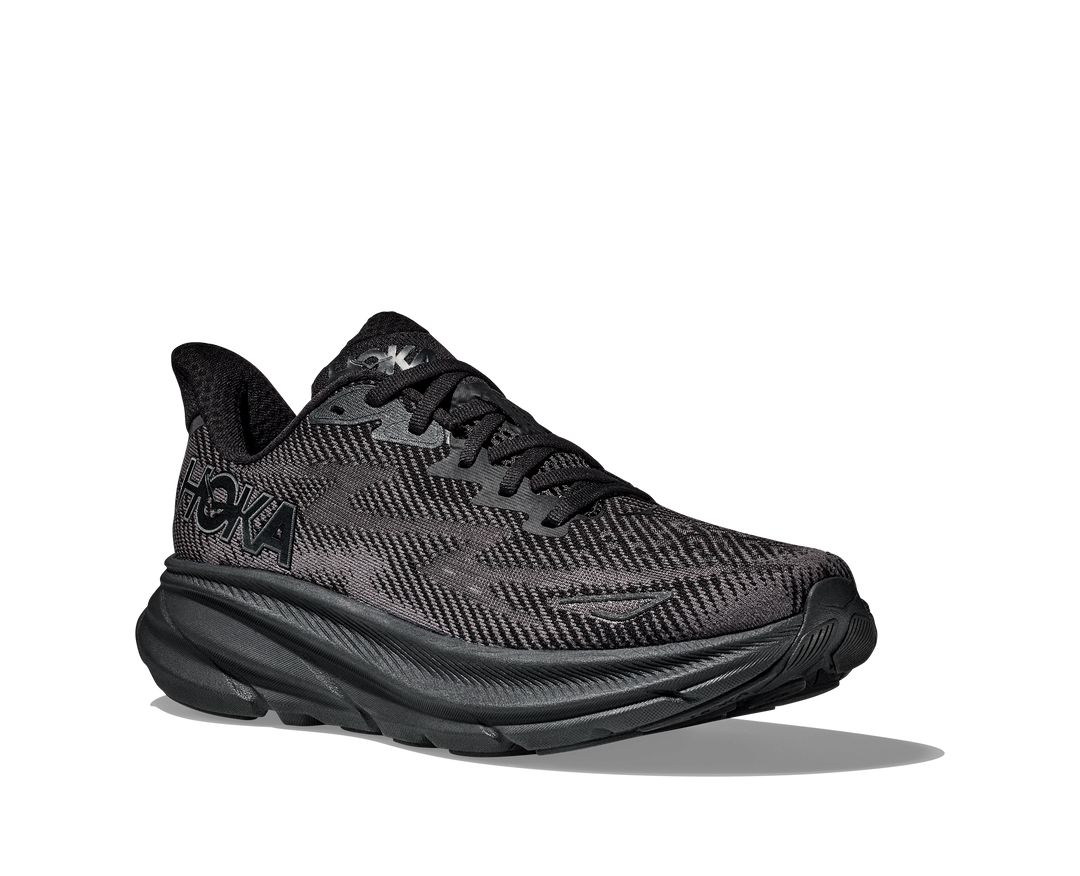 Hoka Mens Clifton 9 - Black/Black - Neutral