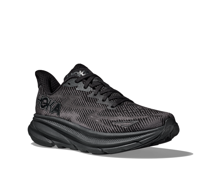 Hoka Mens Clifton 9 - Black/Black - Neutral