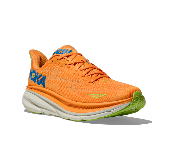 Hoka Mens Clifton 9 - Solar Flare/Lettuce - Neutral