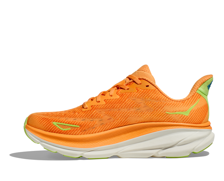 Hoka Mens Clifton 9 - Solar Flare/Lettuce - Neutral