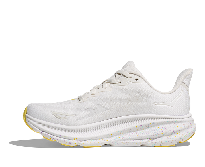 Hoka Mens Clifton 9 - White/Lemonade - Neutral