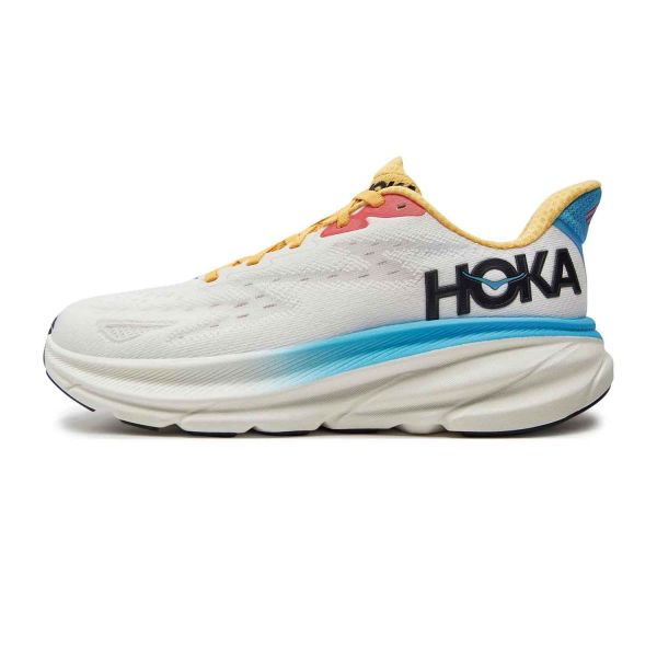 Hoka Womens Clifton 9 - Blanc de Blanc/Swim Day - Neutral