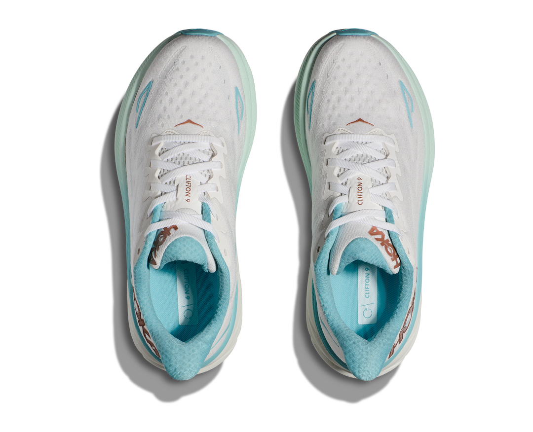 Hoka Womens Clifton 9 - Frost/Rose Gold - Neutral