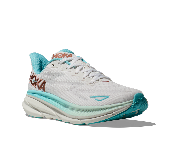 Hoka Womens Clifton 9 - Frost/Rose Gold - Neutral