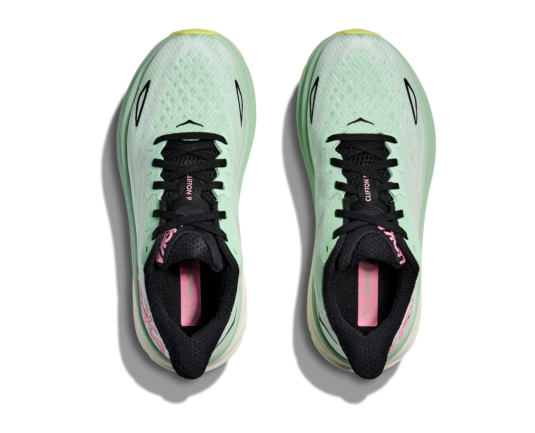 Hoka Womens Clifton 9 - Mint Fluorite/Snow Melt - Neutral - SS25