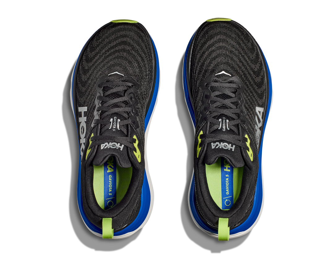 Hoka Mens Gaviota 5 - Black/Electric Cobalt - Stability